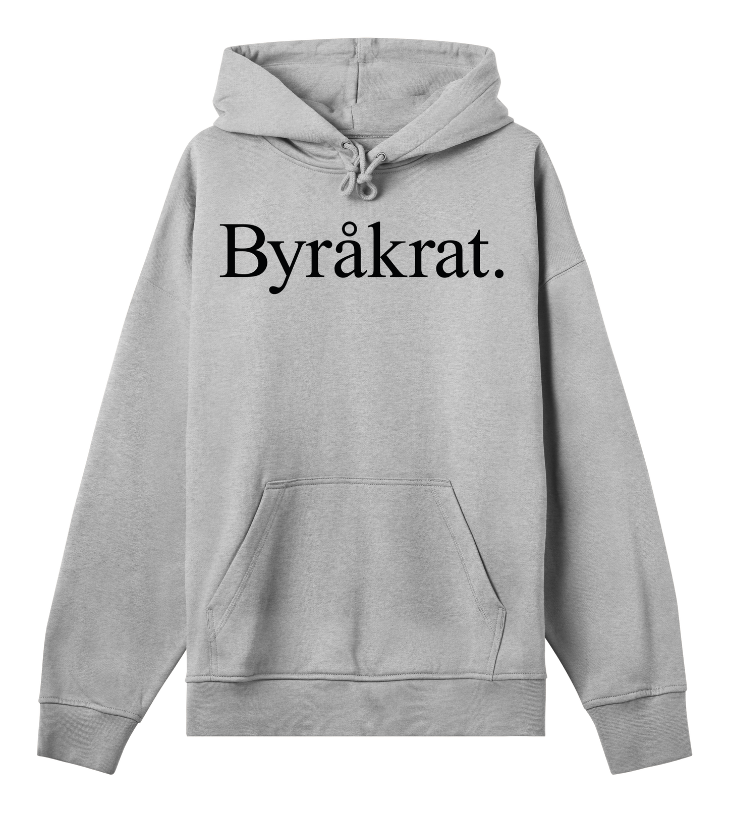 Mens Boxy Hoodie - Byråkrat Large Logo