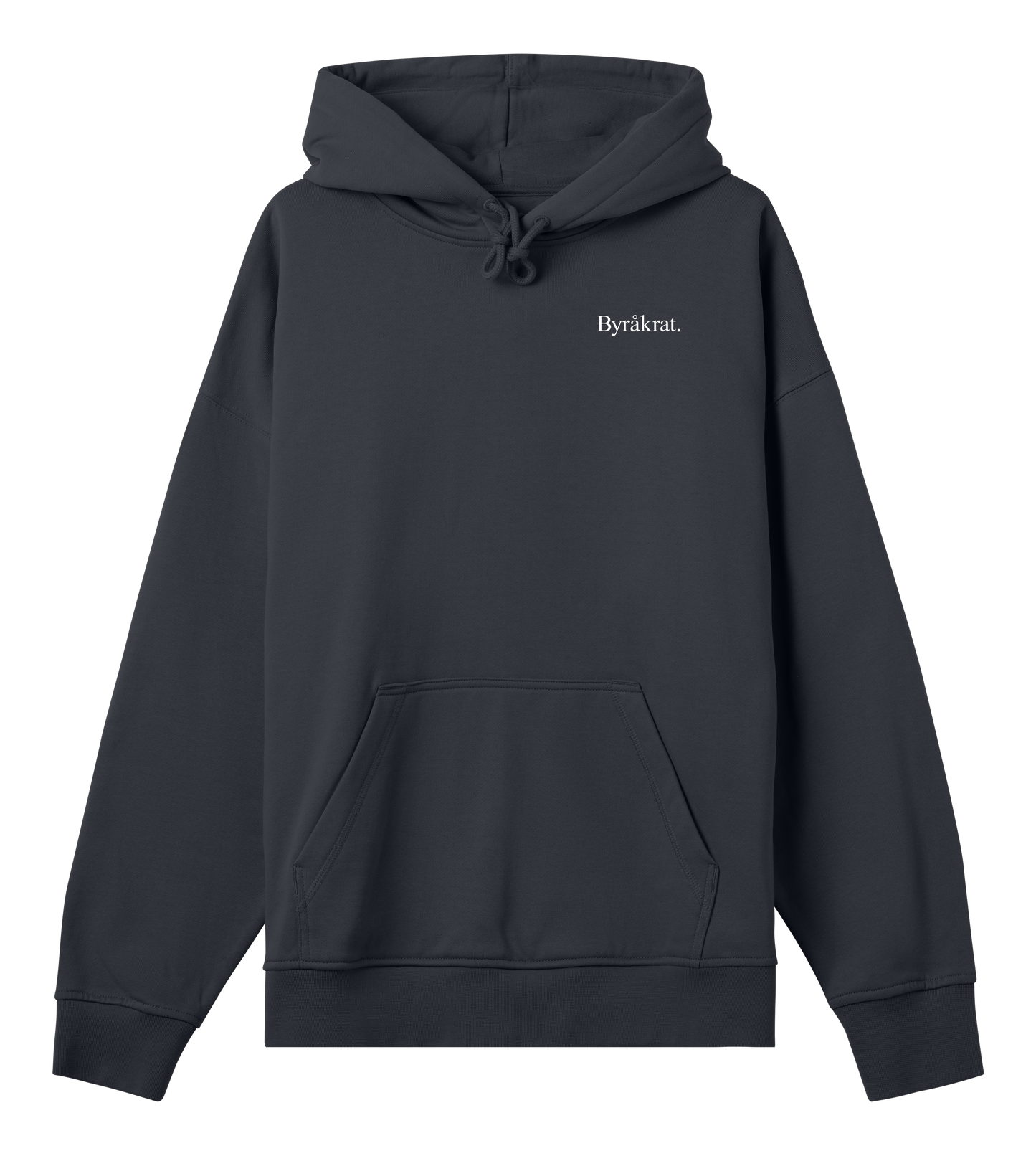 Mens Boxy Hoodie - Byråkrat Small Logo