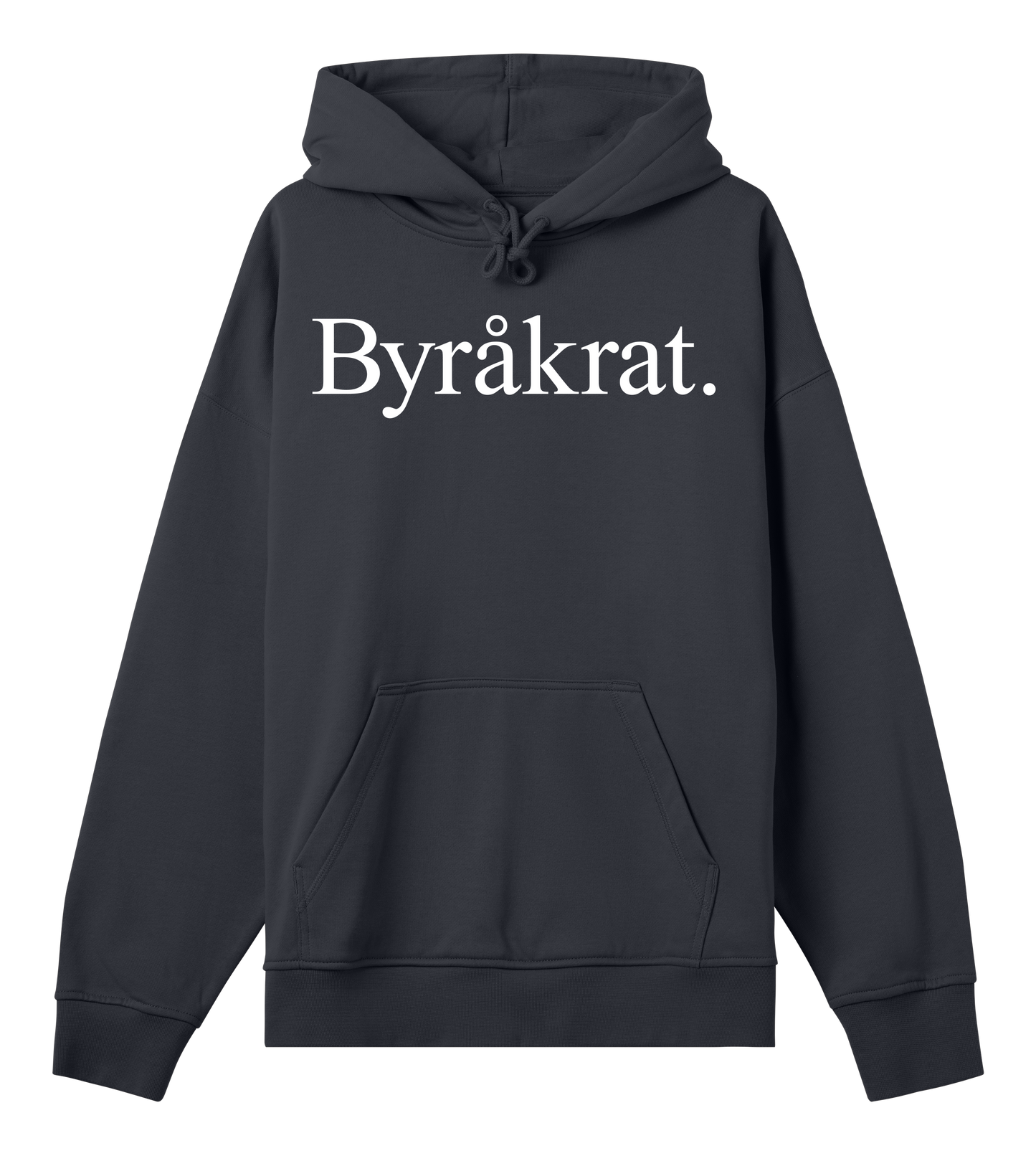 Mens Boxy Hoodie - Byråkrat Large Logo