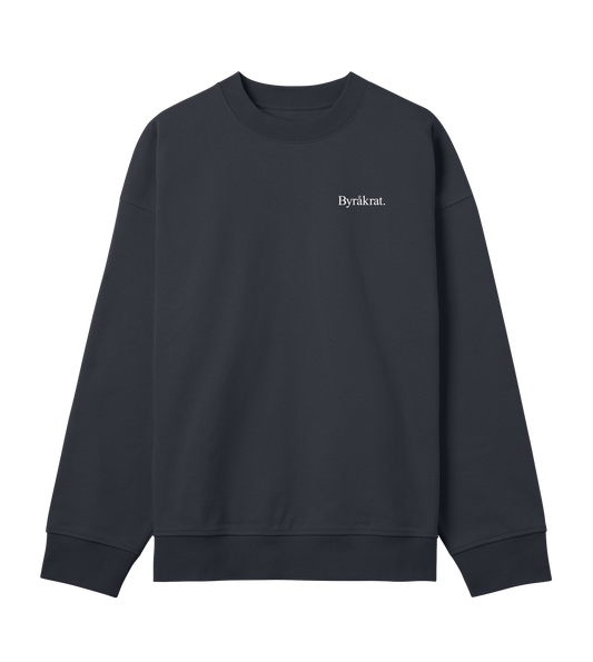 Mens Boxy Sweatshirt - Byråkrat Small Logo